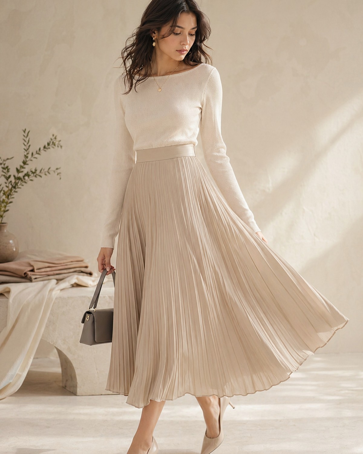 Junot Pleated Skirt