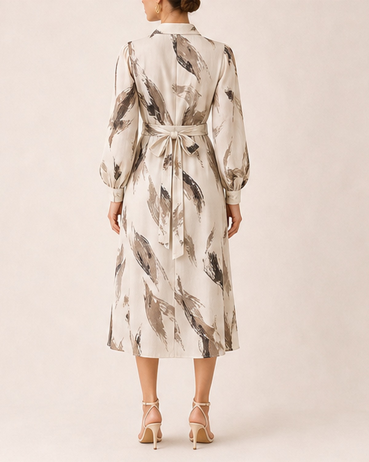 Aria Abstract Shirt Dress
