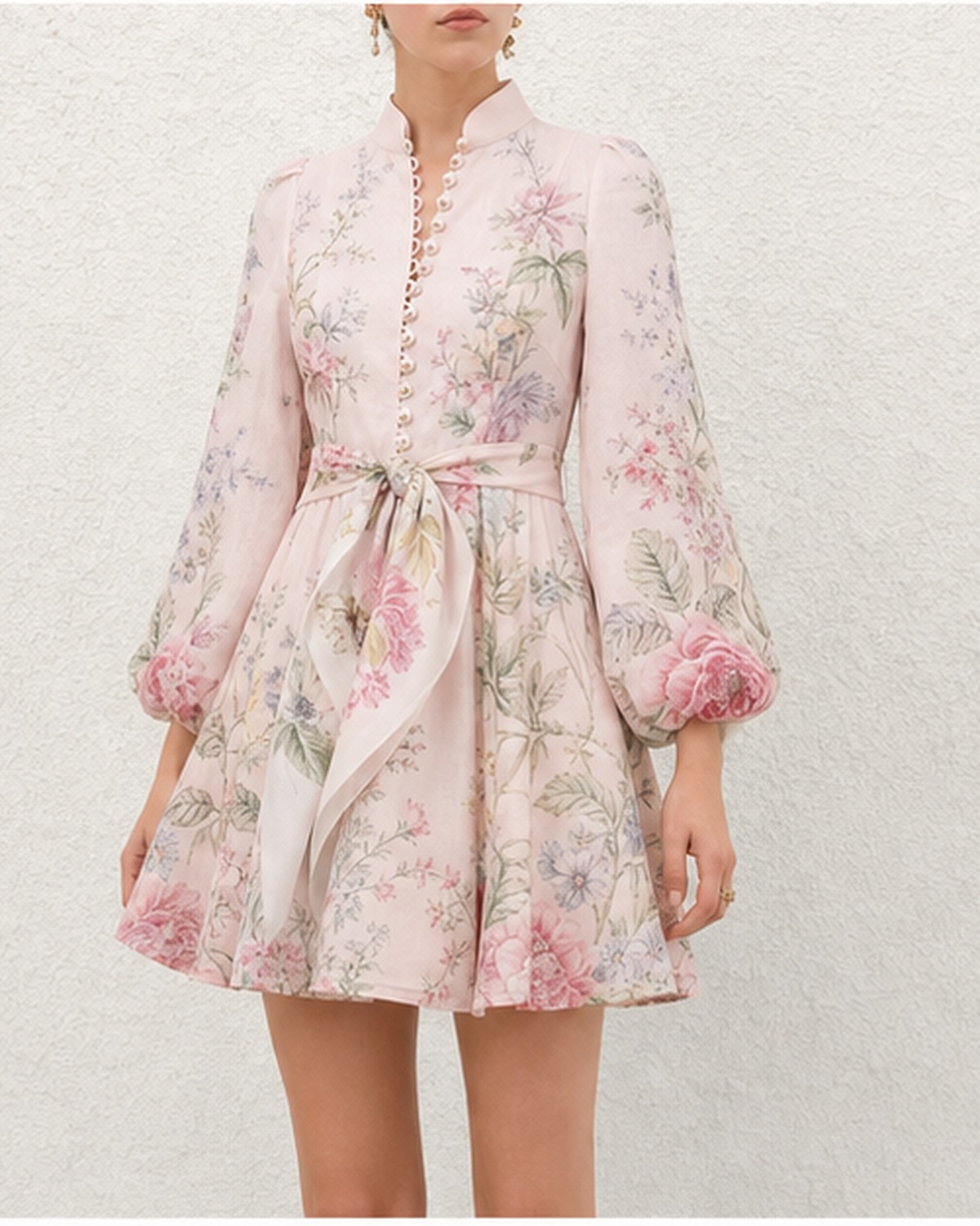 Celestia Floral Sash Mini Dress