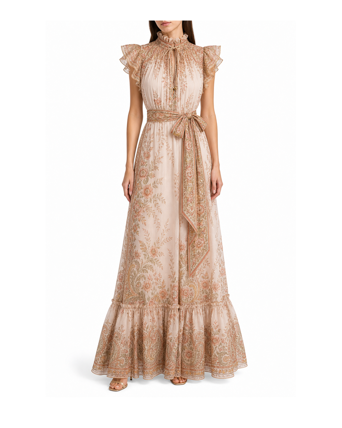 Coralie Tapestry Border Maxi Dress