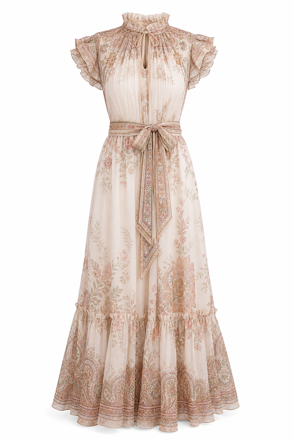 Coralie Tapestry Border Maxi Dress