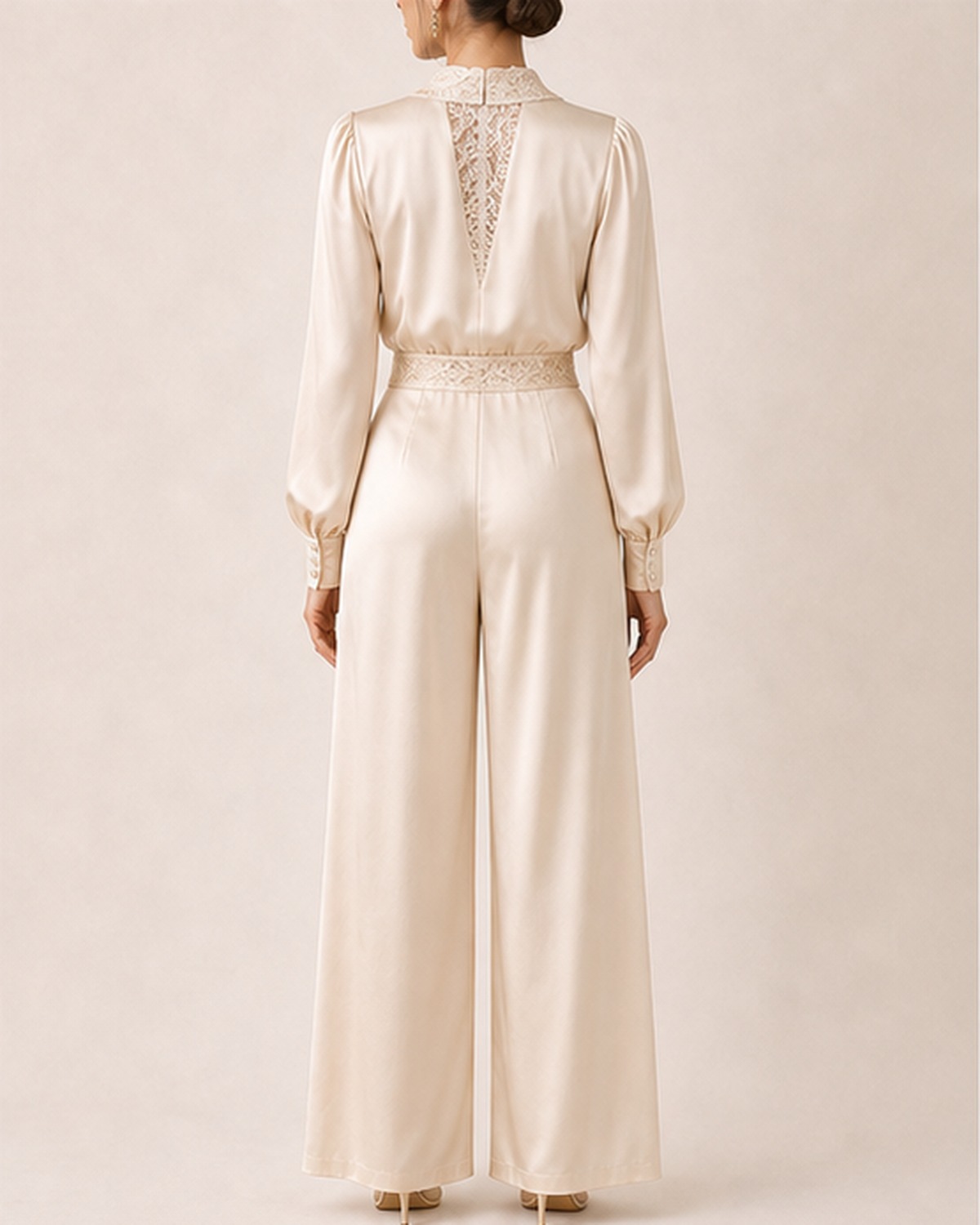 Claudia Champagne Silk Set