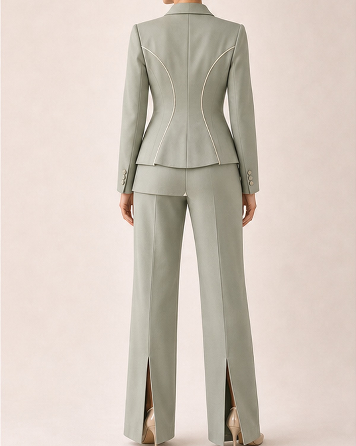 Sage Curve Panel Suit Set